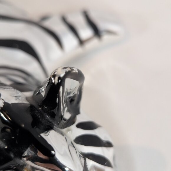 Fitz and Floyd Silver Zebra Soap Trinket Dish Faux Glaze MATCH BOOKENDS Vintage - Picture 15 of 16